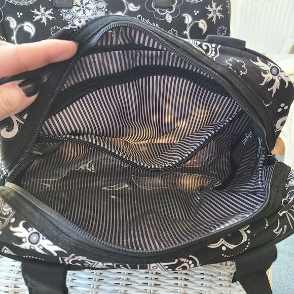 Thirty-One Onyx Medallion 3-Piece Travel Set Overnight Cosmetic Toiletry Makeup - Picture 6 of 10